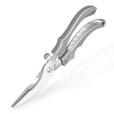 Imagem de Gourstar Tesoura Para Aves, De Cozinha Resistente Com Trava Segurança, Aço Inoxidável Alimentos, Carne, Frango, Osso, Peru, Peixe, Vegetais, Mola