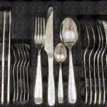 Imagem de Faqueiro + Maleta 24 Peças Original Chefline Aço Inox Chic