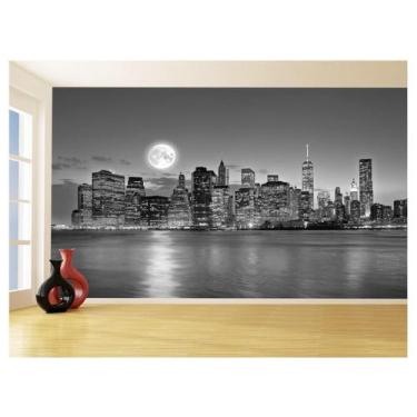 Imagem de Papel De Parede Cidade Ponte Prédios New York 3,5M Ncd272 - Você Decor