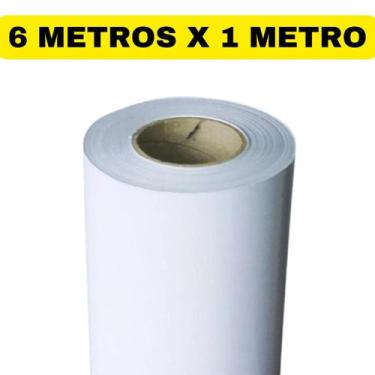 Imagem de Adesivo Decor Branco Brilho envelopamento de mesa , armário , rack . -
