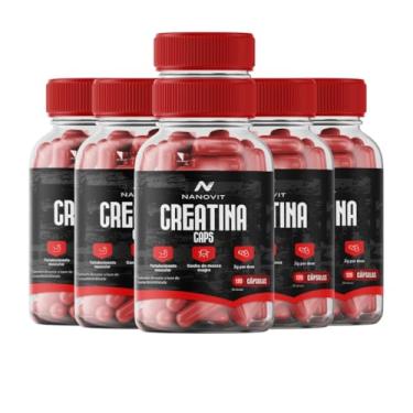 Imagem de Kit 6 Creatina Monohidratada 100% Pura 120 Cápsulas - Nanovit