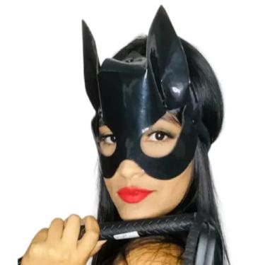 Imagem de Máscara Da Mulher Gato Luxo Festas Baile Halloween Cosplay