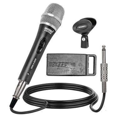 Imagem de Microfone de música com fio de mão com fio para cantar karaokê cardiodo dinâmico de áudio profissional 5 núcleos ND-235X classificações (ND-7800X)