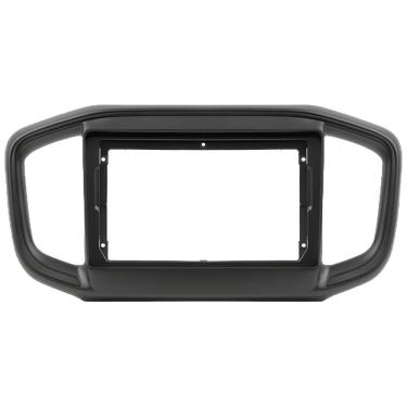 Imagem de Moldura Painel Central 9 Polegadas Strada Nova Fiorino 2021 à 2024 Preto Novum Expex Epx9ft005 Som
