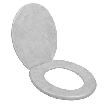 Imagem de Assento De Privada Tampa Pvc (Marmorizado Cinza)