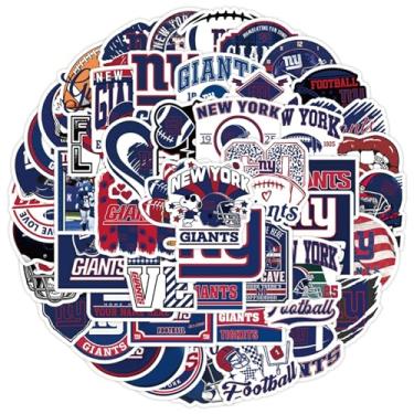 Imagem de Jemattely Adesivos de equipe de rúgbi - Adesivos impermeáveis de vinil de rúgbi de futebol para fãs de times - 50 peças para garrafas de água, bagagem, laptop, snowboard, decoração de telefone para