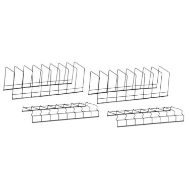 Imagem de IEUDNS 2 peças escorredor de pratos, 2 peças suporte para escorredor de pratos organizador multifuncional suporte para costelas para pratos para secagem de, Preto