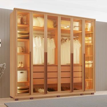Imagem de Guarda-Roupas Reflecta 100% MDF Tuboarte 6 Portas 6 Gavetas c/ Kit de Espelhos e Pés