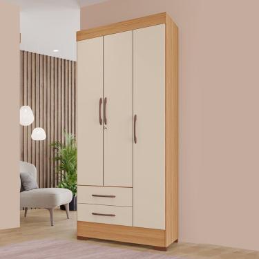 Imagem de Guarda-Roupas Porto Rico 100% MDF Tuboarte 3 Portas 2 Gavetas