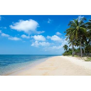 Imagem de Quadro Decorativo com Estampa Tropical Beachsri Lankasummer Holiday And 30 x 30 Papel 3 unidades