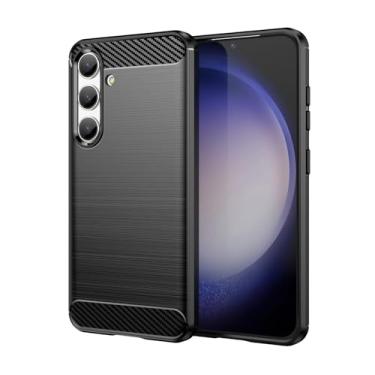 Imagem de Capa Case Galaxy S24 Plus (Tela 6.7) Carbon Fiber Anti Impacto (Preto)