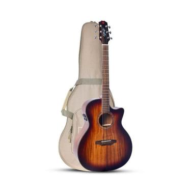 Imagem de Violao Seizi Supreme Ryu Mirai Cut. Elet Acustico Koa Burst