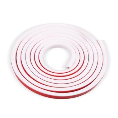 Imagem de FALESOUL Escondedor de cabos, parede de cobertura de cabo de 2,8 m, capa de cabo autoadesivo para fios, corretivo de cabo de parede flexível para gerenciamento de cabos L0,55 A 0,99 cm, branco (9,8