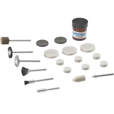 Imagem de Kit De Acessórios De Micro Retífica Para Limpar e Polir com 20 Peças (Modelo 726) - 26150726AA000 - DREMEL