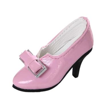 Imagem de oshhni Sapatos de boneca 1/4, modelo em miniatura, elegantes e modernos, acessórios para fantasias de boneca, salto alto para bonecos de ação femininos