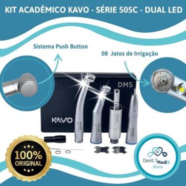 Imagem de KIT ACADÊMICO ODONTOLÓGICO KAVO SÉRIE 500 DUAL LED Peças de mão Odonto