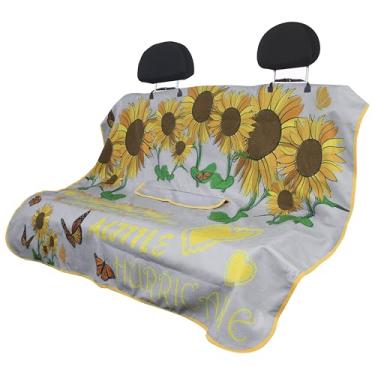 Imagem de Hirritale Capa de assento traseiro à prova d'água para cães e crianças, protetor de assento de carro sob o assento de carro de bebê, cobertor para assento de carro infantil e cachorro para banco