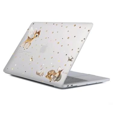 Imagem de Capa compatível com MacBook Air 13 polegadas versão 2022-2018 modelo A2337 M1 M2 A2681, capa protetora de arte para Air13 Retina Display com Touch ID-Lovely Deer with Wings, 13.3 Air (A1932/A2179