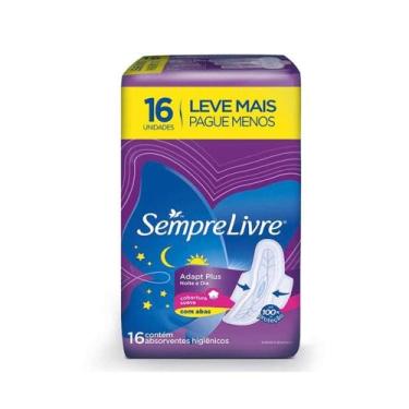 Imagem de Absorvente Sempre Livre C/ Abas Noturno Extra Suave L16p14