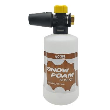 Imagem de Aplicador Snow Foam Canhão de Espuma Profissional 1/4 700ml Garrafa Branca Encaixe Sem Adaptador Dobb SFD0725