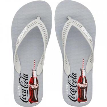 Imagem de Chinelo Coca Cola Cc4760 Masculino, Cinza, 42
