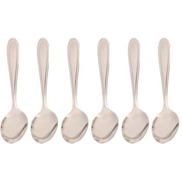 Imagem de Conjunto Com 6 Colheres De Sopa Master Resistente Em Inox - D0481 - Dolce Home