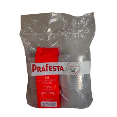 Imagem de Pote Redondo Freezer e Micro-ondas 1000ml com Tampa Prafesta c/24 un