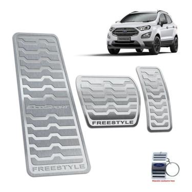 Imagem de Pedaleira + Descanso Ecosport Freestyle 2013 A 2020 Prata