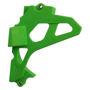 Imagem de BYYINGSUS Acessórios de modificação de capa protetora de engrenagem de roda dentada pequena para motor de motocicleta compatíveis com CB250F CBS300 ZUMA KEWS K16 HJMOTO (verde)