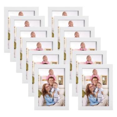 Imagem de Porta-retratos Giftgarden White 5x7, pacote com 12 para parede/mesa