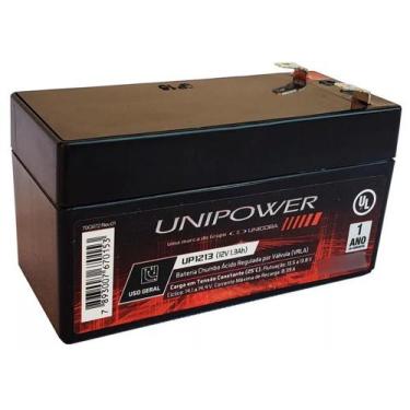 Imagem de BATERIA SELADA 12V 1.3AH VRLA - UNIPOWER - Ideal para No-Breaks e Sist