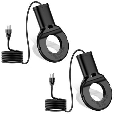 Imagem de 2 * Aquecedor de água de frango de alumínio fundido submergível de 150 W para aquecedor de banho de pássaros de inverno preto