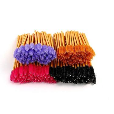 Imagem de LASSKY 200 pincéis descartáveis para rímel de cílios, pincel de cílios para olhos, varinhas de rímel, carretéis para extensões de cílios, varinha de cílios, carretel de extensão de cílios – Cabeça de