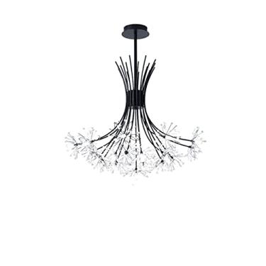 Imagem de Lustre de cristal de luxo moderno lustre de cristal iluminação sala de jantar brilhante - quarto buquê romântico cristal oco esculpido quarto lustre compatível com sala de estar,
