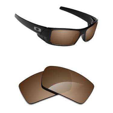 Imagem de Alphax Lentes de reposição marrom escuro não polarizadas para óculos de sol Oakley Gascan OO9014