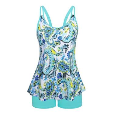 Imagem de Fatos de banho Arolina Tankini Tummy Control Push Up Plus Size