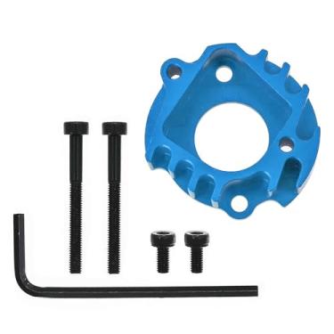 Imagem de RC Aluminum Alloy Motor Mount 22027 CW-01, Motor Base Accessory for Tamiya Lunch Box/Midnight Pumpkin LY158 RC Car Motor Base Accessory (Blue)