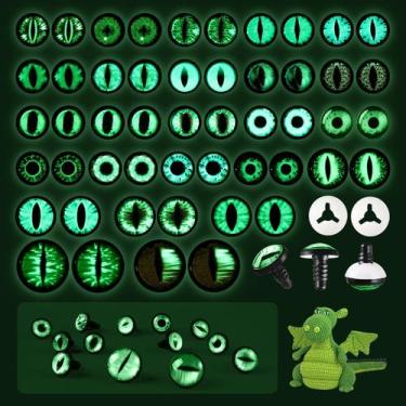Imagem de Safety Eyes MUCUNNIA Glow in Dark 16-24 mm 50 unidades com arruelas
