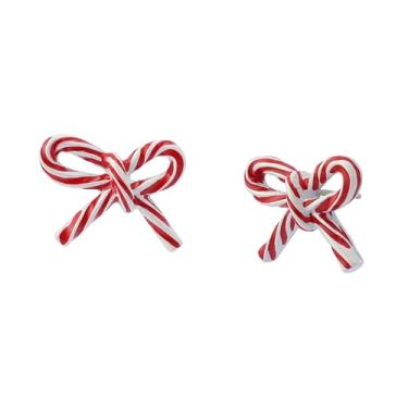 Imagem de Betsey Johnson Jewelry Brincos femininos Papai Noel Baby Candy Bengala