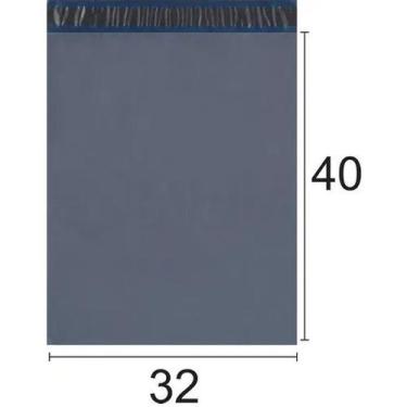 Imagem de Kit Envelope de Segurança com 100 unidades embalagem cinza auto colant