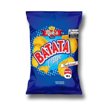 Imagem de Kit 50 batatas chip's onduladas 30g rick's clássica