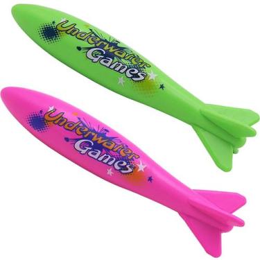 Imagem de Torpedo de mergulho em piscina Toy Shark 22,5 cm para crianças de 4 a 