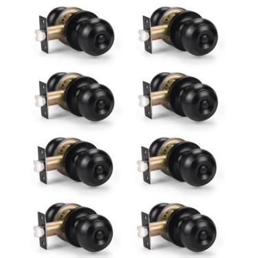 Imagem de Maçaneta KNOBWELL Privacy para quarto e banheiro em preto fosco, pacot