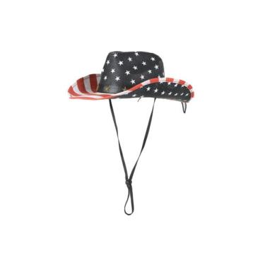 Imagem de Chapéu de cowboy LEMONSODA American Flag Patriotic 4 de julho
