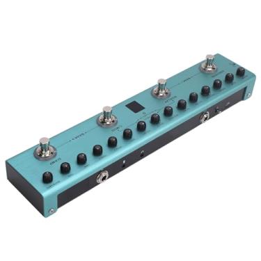 Imagem de Domary Pedal Digital de Múltiplos Efeitos para Guitarra Elétrica, Com 36 Predefinições Editáveis, Atraso de Reverberação para Entusiastas da Música, Preto