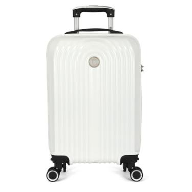 Imagem de Mala de Viagem Bordo Up4you 4 Rodas Duplas de Giro 360° - Branco