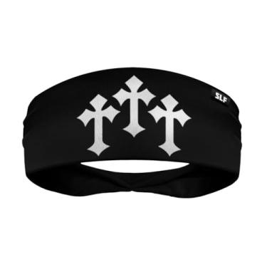 Imagem de SLEEFS Bandanas de suor masculinas e femininas – Faixa de cabeça esportiva refrescante para corrida, futebol, basquete, ciclismo, treino – Faixa de cabeça com absorção de umidade e elasticidade