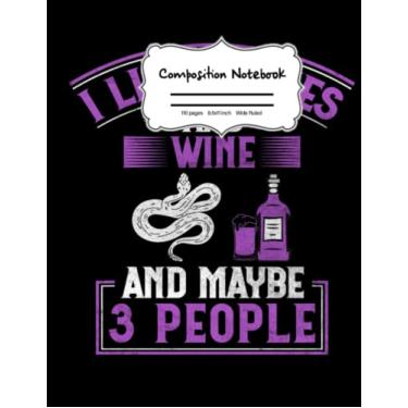 Imagem de Composition Notebook: Snakes And Wine Wide Ruled Composition Note Book Journal With Lined White Paper. Japanese Art Cartoon Manga Red Cloud. (110 Pages, 8.5 x 11 Inches).