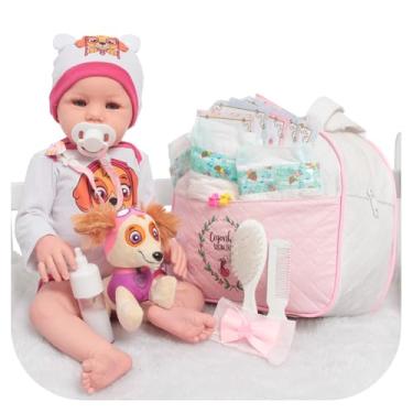 Imagem de Boneca Reborn Bebê Realista Abigail Com Kit Bolsa Acessórios