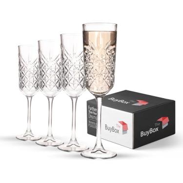 Imagem de the mask el turko Taças de champanhe vintage, taças de champanhe de cristal, copos Prosecco (175 ml/161.6 g)